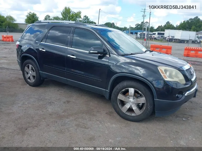 1GKKRRED5BJ343841 2011 GMC Acadia Slt-1