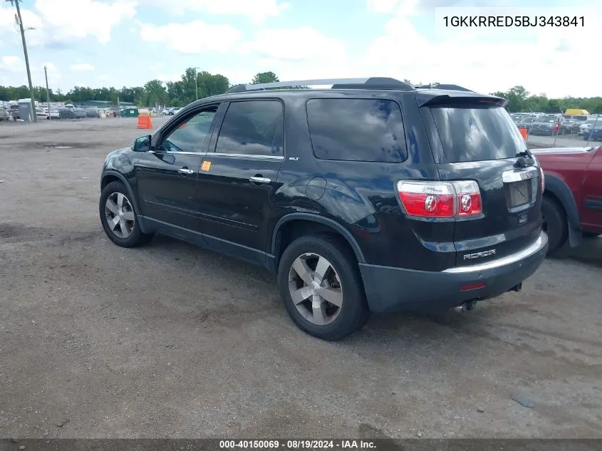 1GKKRRED5BJ343841 2011 GMC Acadia Slt-1