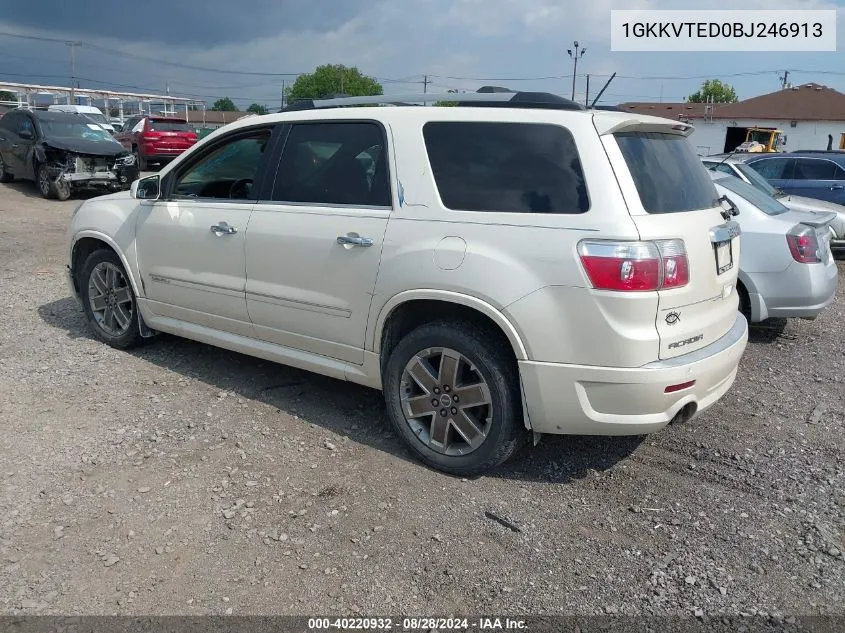 1GKKVTED0BJ246913 2011 GMC Acadia Denali