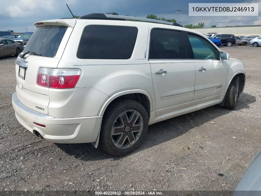 1GKKVTED0BJ246913 2011 GMC Acadia Denali