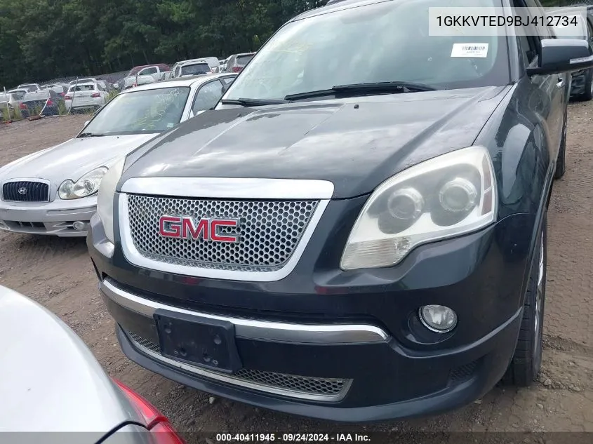 1GKKVTED9BJ412734 2011 GMC Acadia Denali