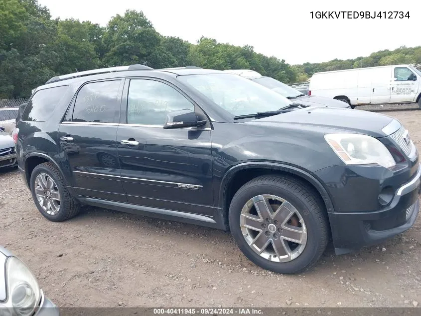 1GKKVTED9BJ412734 2011 GMC Acadia Denali