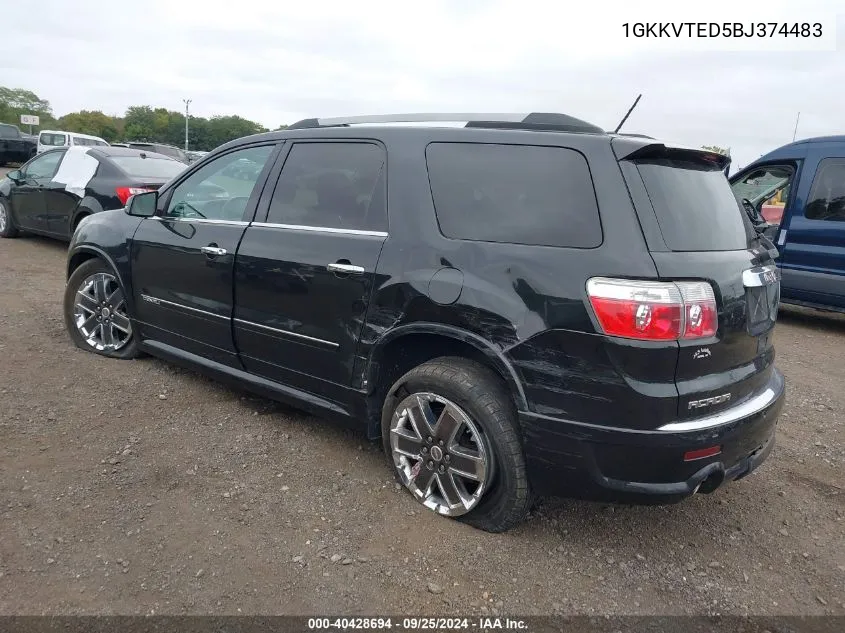 1GKKVTED5BJ374483 2011 GMC Acadia Denali