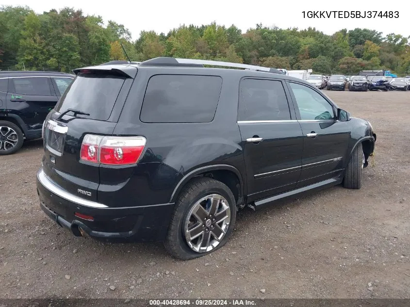 1GKKVTED5BJ374483 2011 GMC Acadia Denali