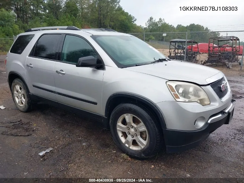 1GKKRNED7BJ108303 2011 GMC Acadia Sl