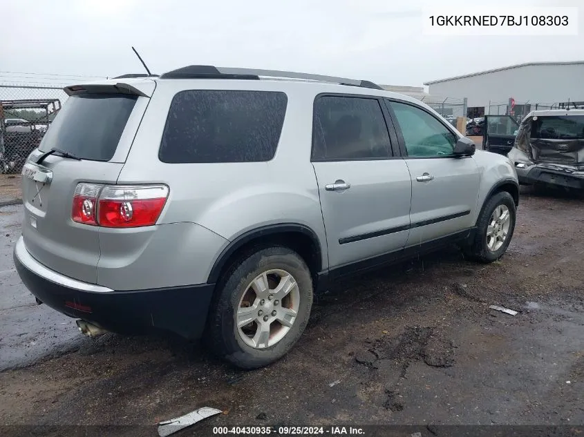 1GKKRNED7BJ108303 2011 GMC Acadia Sl