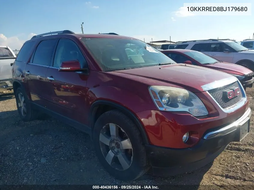 1GKKRRED8BJ179680 2011 GMC Acadia Slt-1