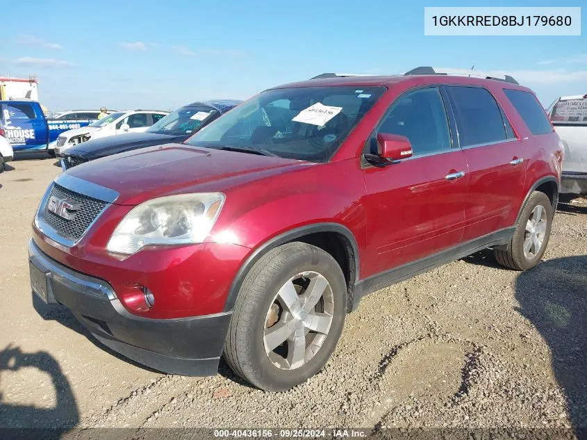 1GKKRRED8BJ179680 2011 GMC Acadia Slt-1