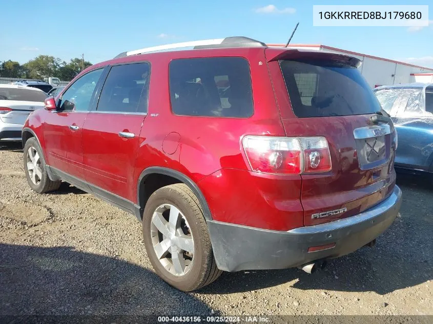 1GKKRRED8BJ179680 2011 GMC Acadia Slt-1