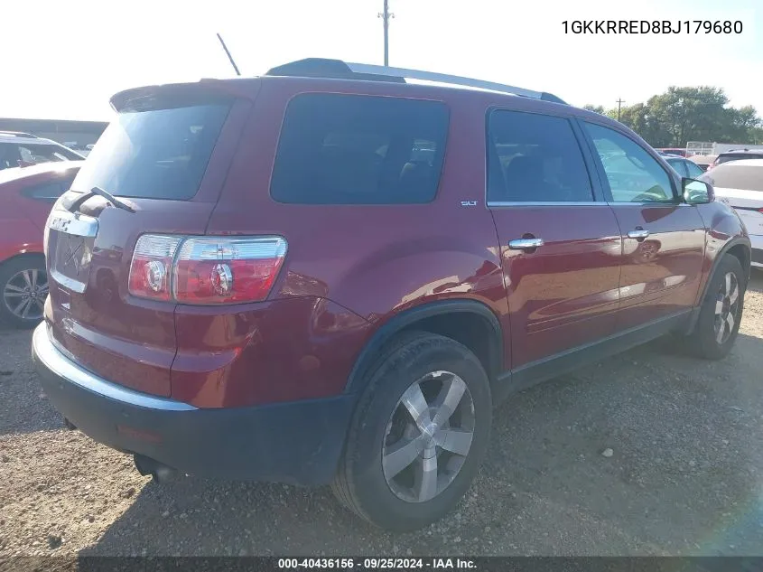 1GKKRRED8BJ179680 2011 GMC Acadia Slt-1