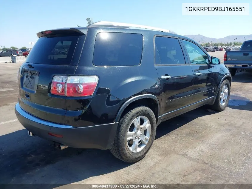 1GKKRPED9BJ165551 2011 GMC Acadia Sle