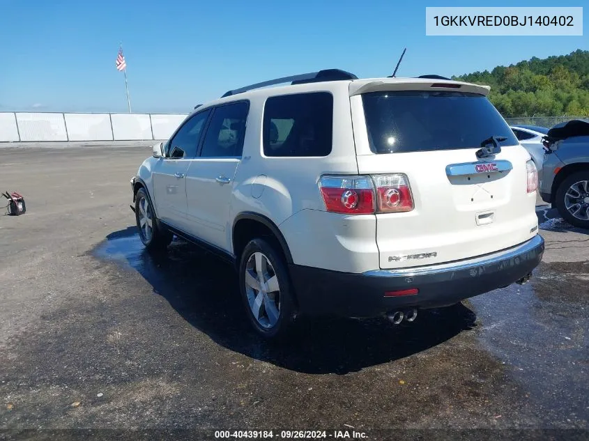 1GKKVRED0BJ140402 2011 GMC Acadia Slt-1