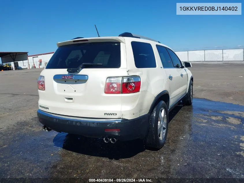 1GKKVRED0BJ140402 2011 GMC Acadia Slt-1