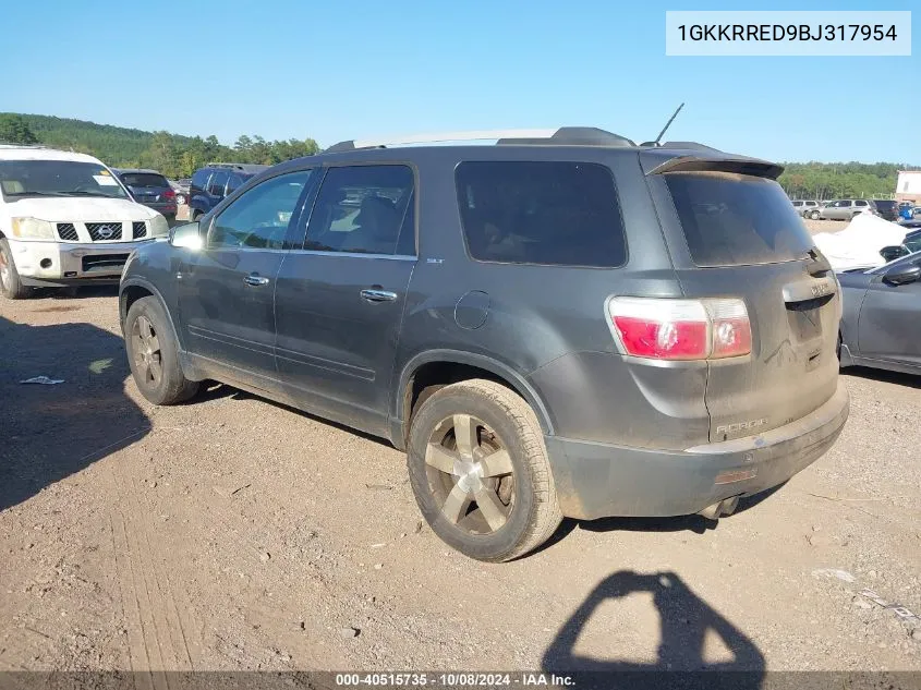 1GKKRRED9BJ317954 2011 GMC Acadia Slt-1