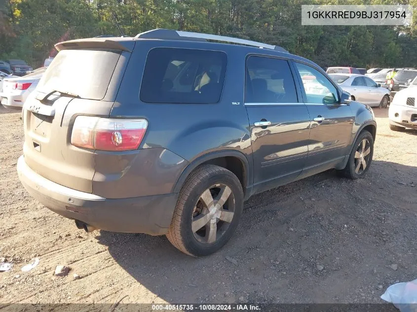 1GKKRRED9BJ317954 2011 GMC Acadia Slt-1