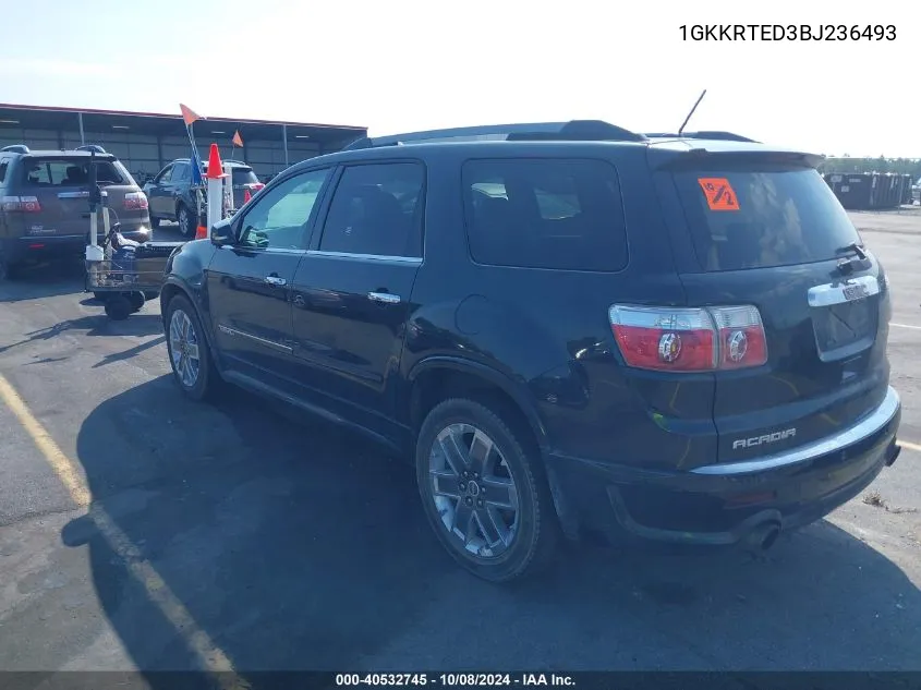 1GKKRTED3BJ236493 2011 GMC Acadia Denali