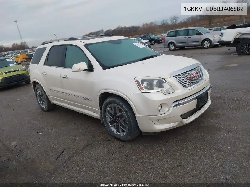 1GKKVTED5BJ406882 2011 GMC Acadia Denali