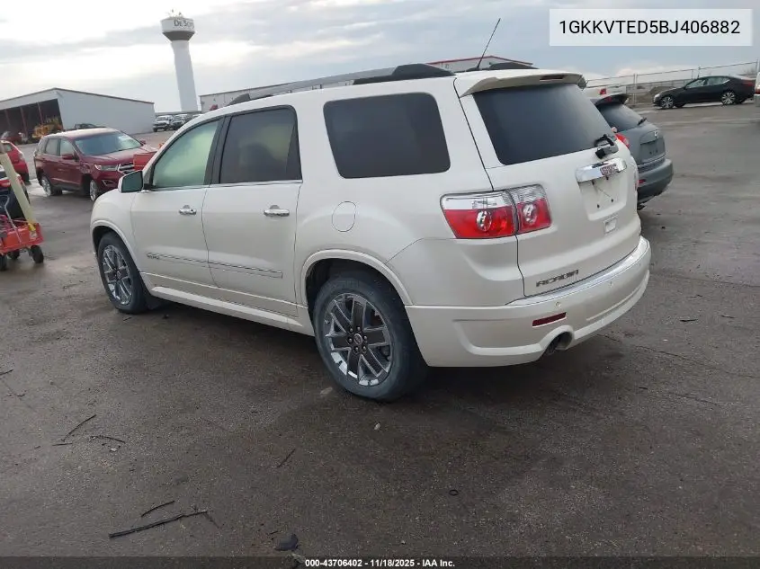 1GKKVTED5BJ406882 2011 GMC Acadia Denali