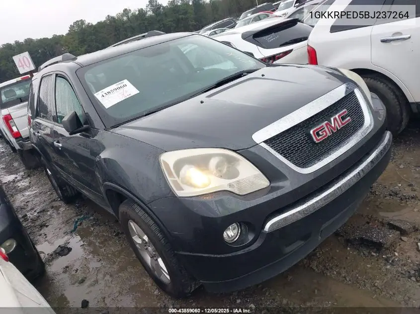 1GKKRPED5BJ237264 2011 GMC Acadia Sle