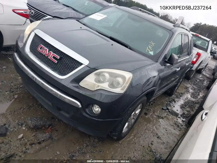 1GKKRPED5BJ237264 2011 GMC Acadia Sle