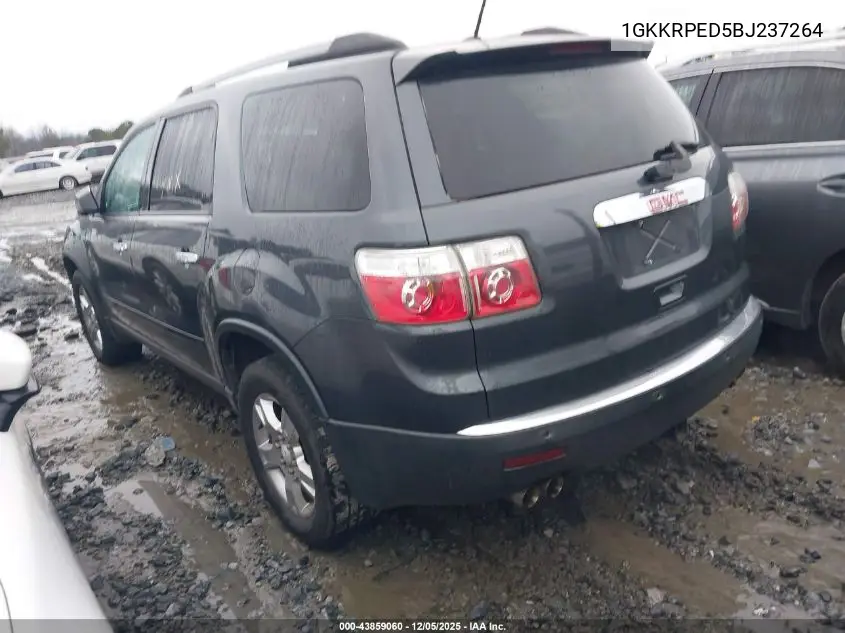 1GKKRPED5BJ237264 2011 GMC Acadia Sle