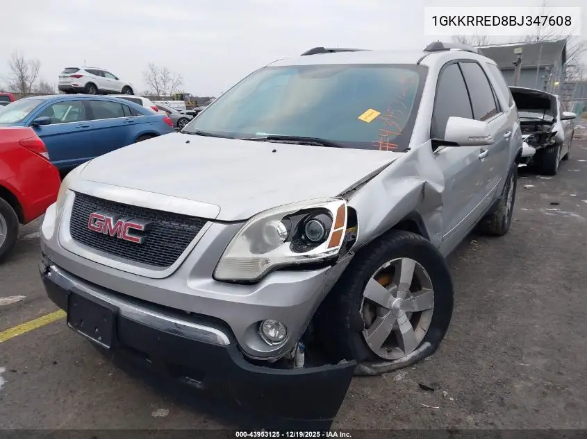 1GKKRRED8BJ347608 2011 GMC Acadia Slt-1