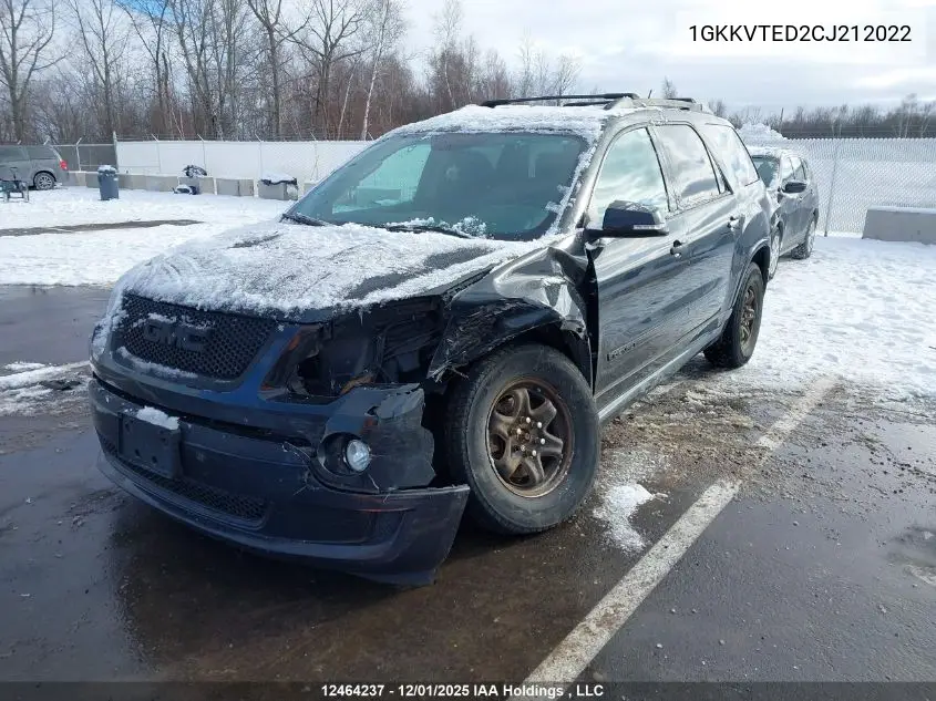 1GKKVTED2CJ212022 2012 GMC Acadia