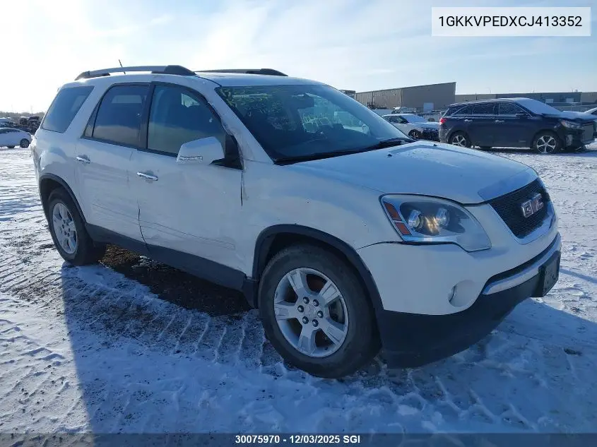 1GKKVPEDXCJ413352 2012 GMC Acadia Sle