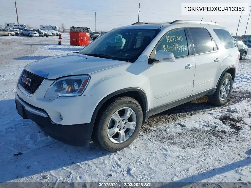 1GKKVPEDXCJ413352 2012 GMC Acadia Sle