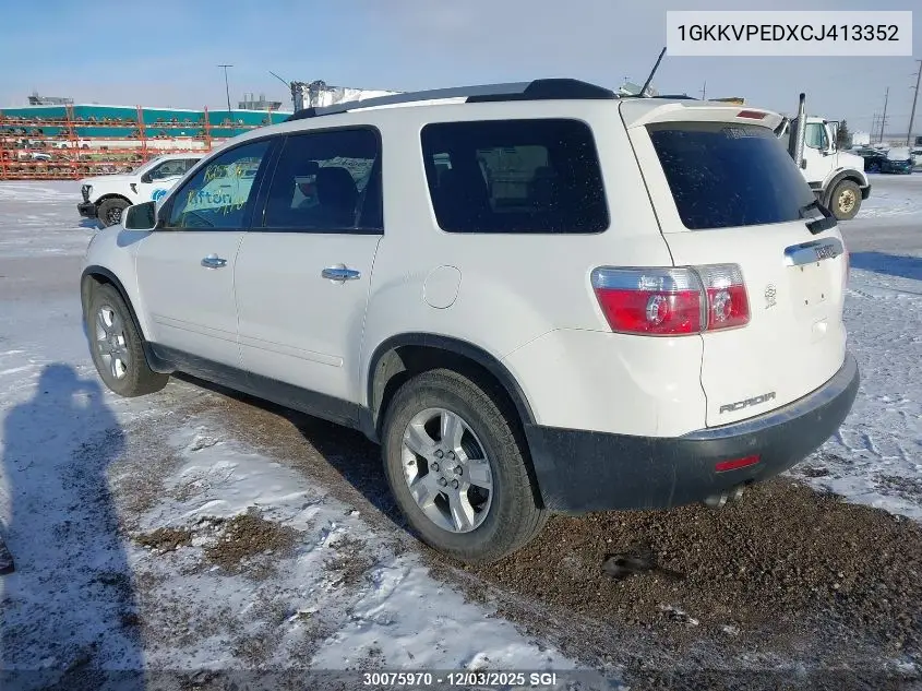 1GKKVPEDXCJ413352 2012 GMC Acadia Sle