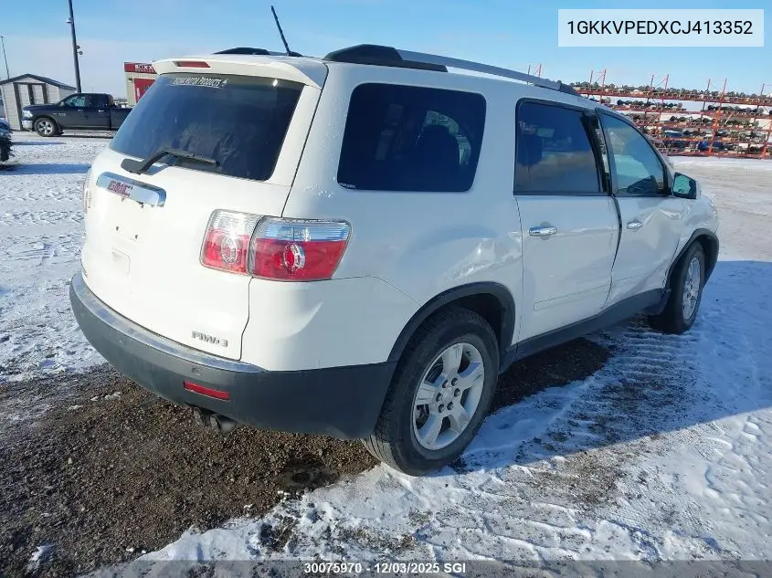 1GKKVPEDXCJ413352 2012 GMC Acadia Sle