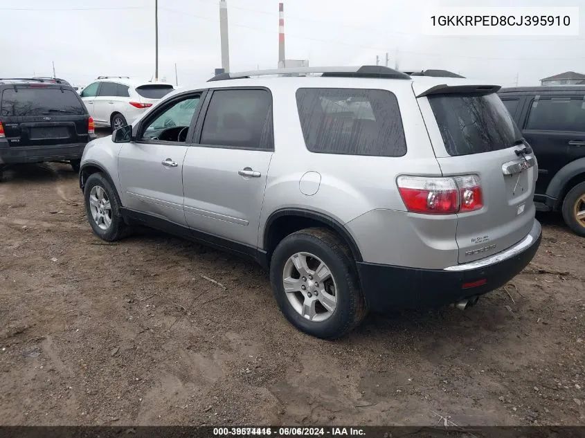 1GKKRPED8CJ395910 2012 GMC Acadia Sle