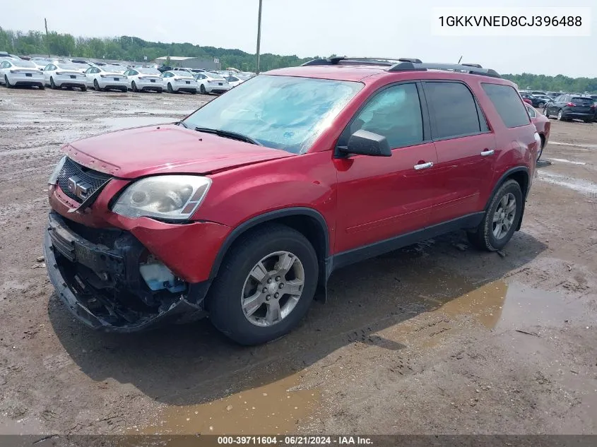 1GKKVNED8CJ396488 2012 GMC Acadia Sl