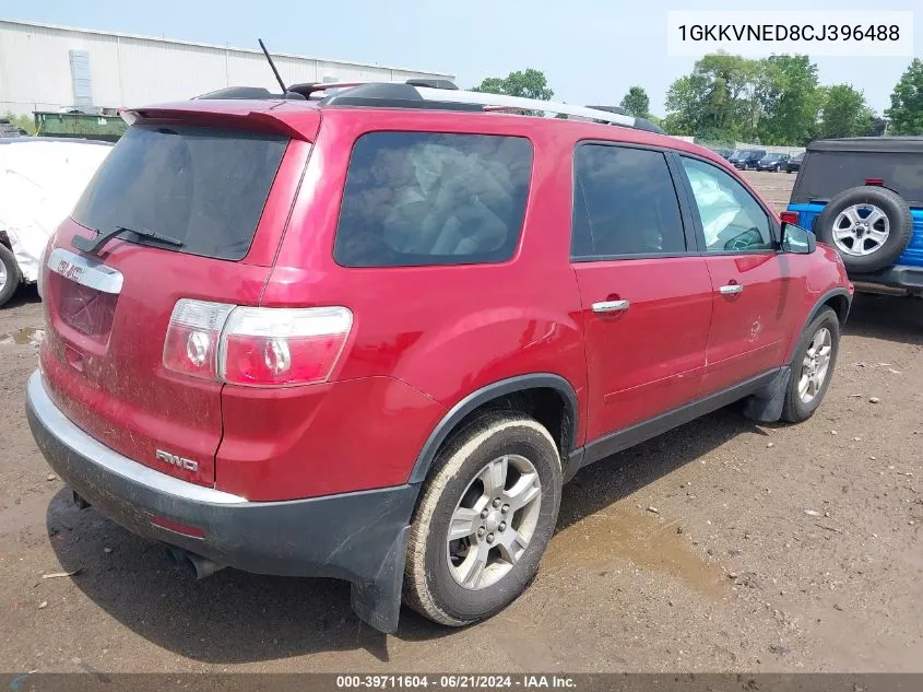 1GKKVNED8CJ396488 2012 GMC Acadia Sl