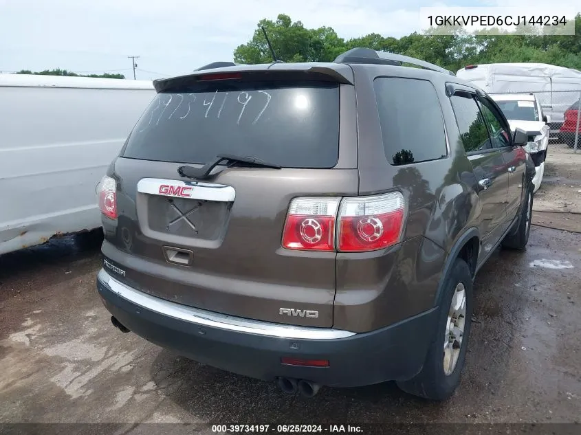 1GKKVPED6CJ144234 2012 GMC Acadia Sle