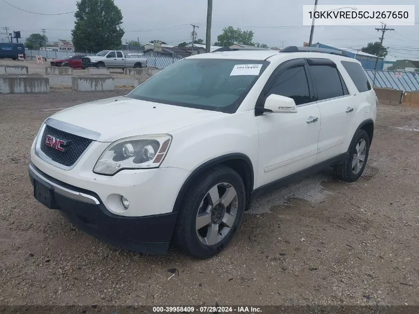 1GKKVRED5CJ267650 2012 GMC Acadia Slt-1