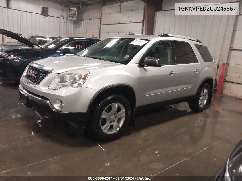 1GKKVPED2CJ245657 2012 GMC Acadia Sle