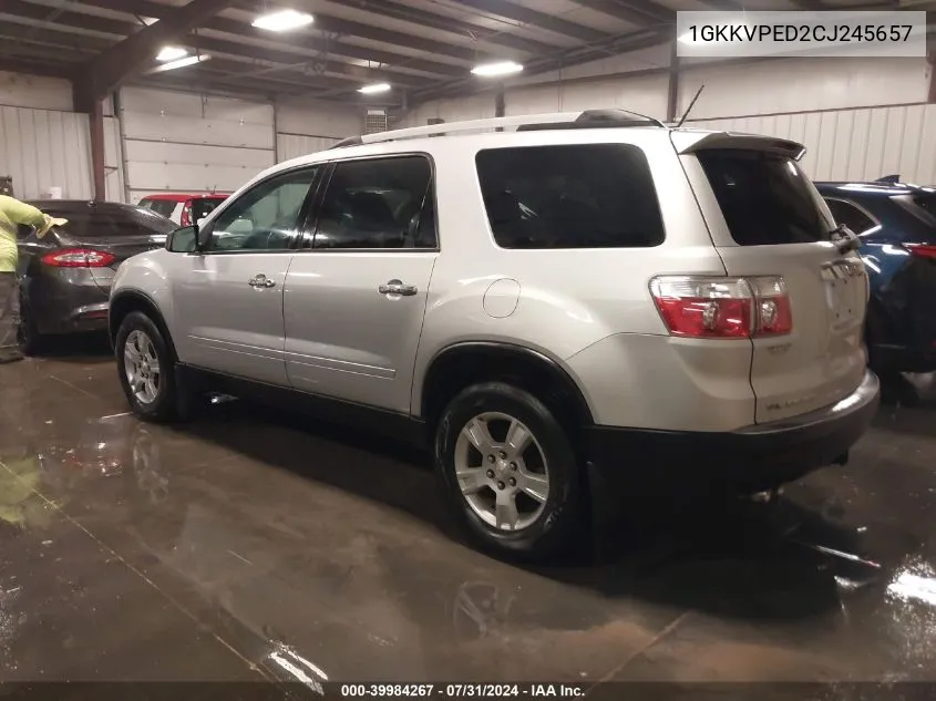 1GKKVPED2CJ245657 2012 GMC Acadia Sle