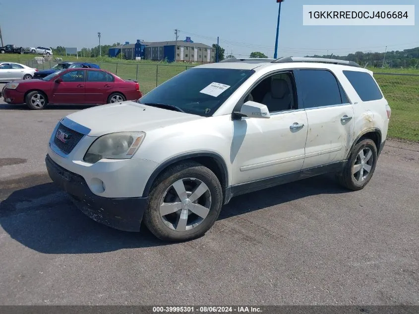 1GKKRRED0CJ406684 2012 GMC Acadia Slt-1