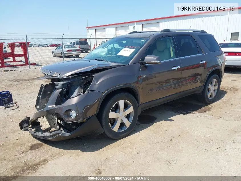 1GKKRRED0CJ145119 2012 GMC Acadia Slt-1