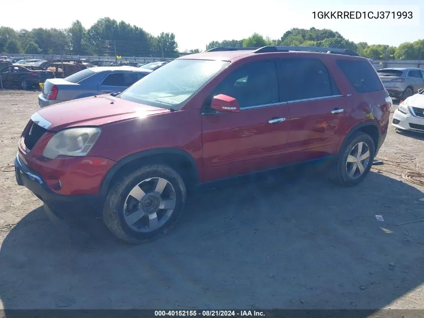 1GKKRRED1CJ371993 2012 GMC Acadia Slt-1