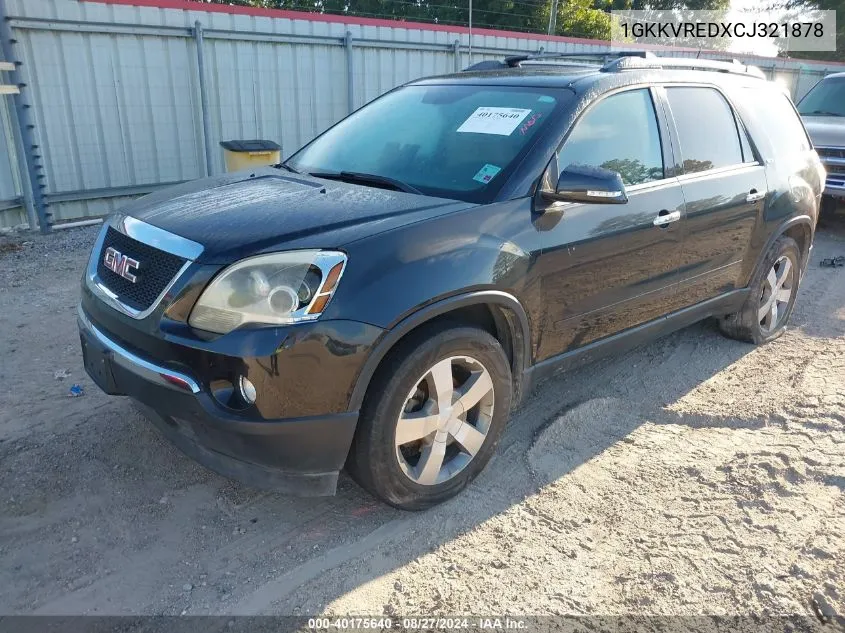 1GKKVREDXCJ321878 2012 GMC Acadia Slt-1