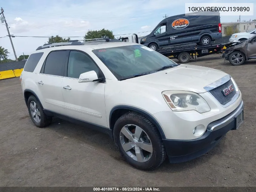 1GKKVREDXCJ139890 2012 GMC Acadia Slt-1