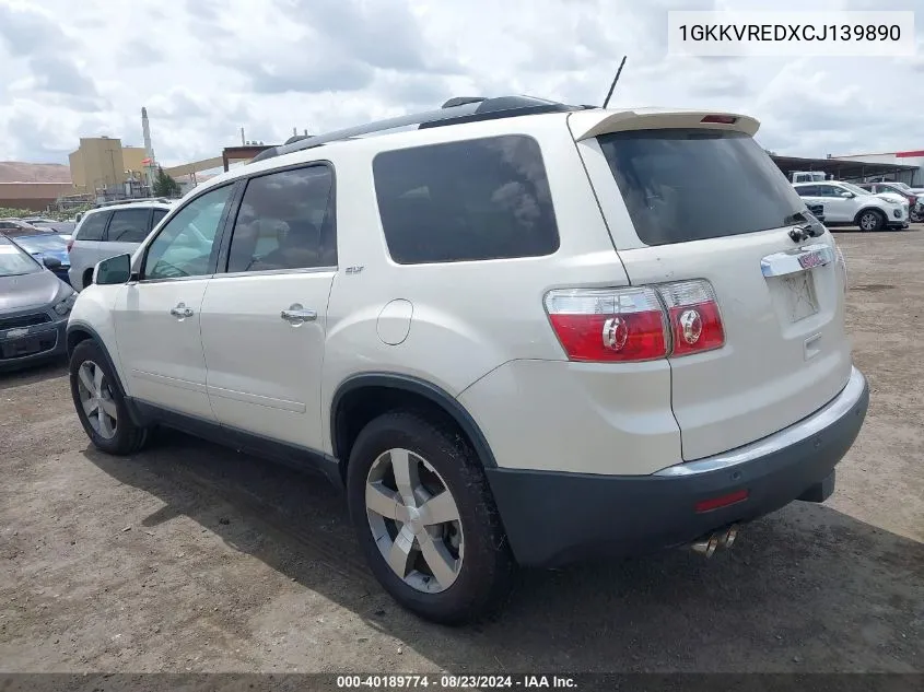 1GKKVREDXCJ139890 2012 GMC Acadia Slt-1