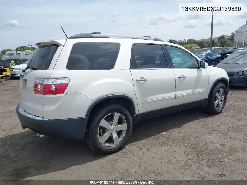 1GKKVREDXCJ139890 2012 GMC Acadia Slt-1