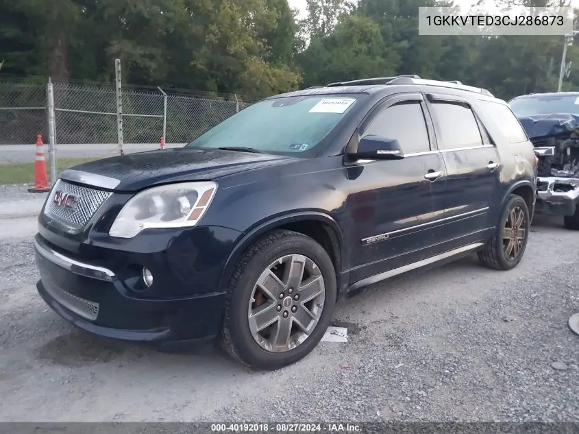 1GKKVTED3CJ286873 2012 GMC Acadia Denali