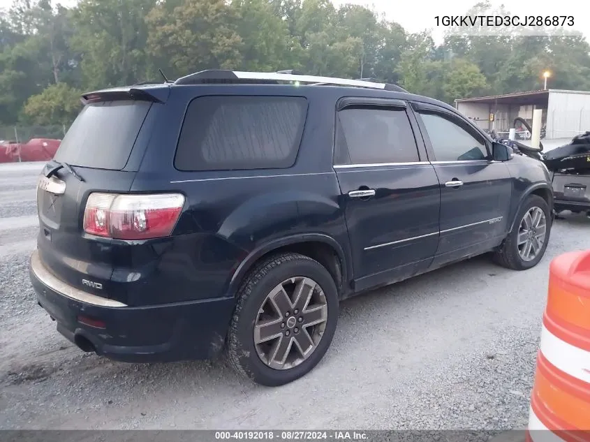 1GKKVTED3CJ286873 2012 GMC Acadia Denali