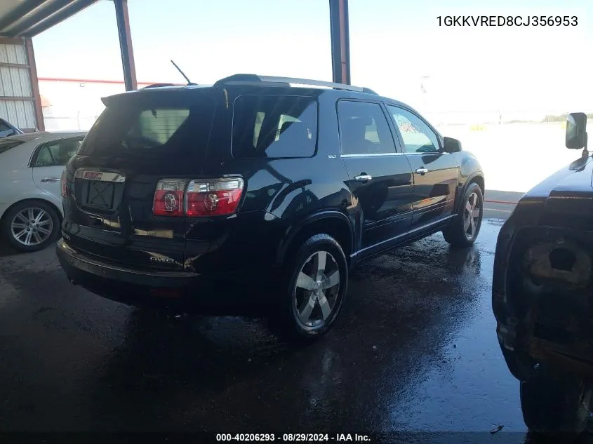 1GKKVRED8CJ356953 2012 GMC Acadia Slt-1