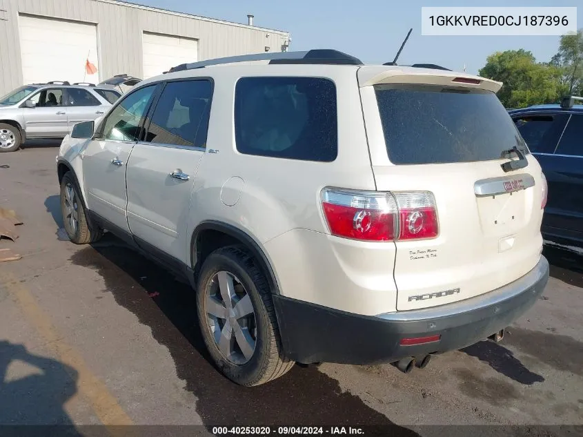 1GKKVRED0CJ187396 2012 GMC Acadia Slt-1