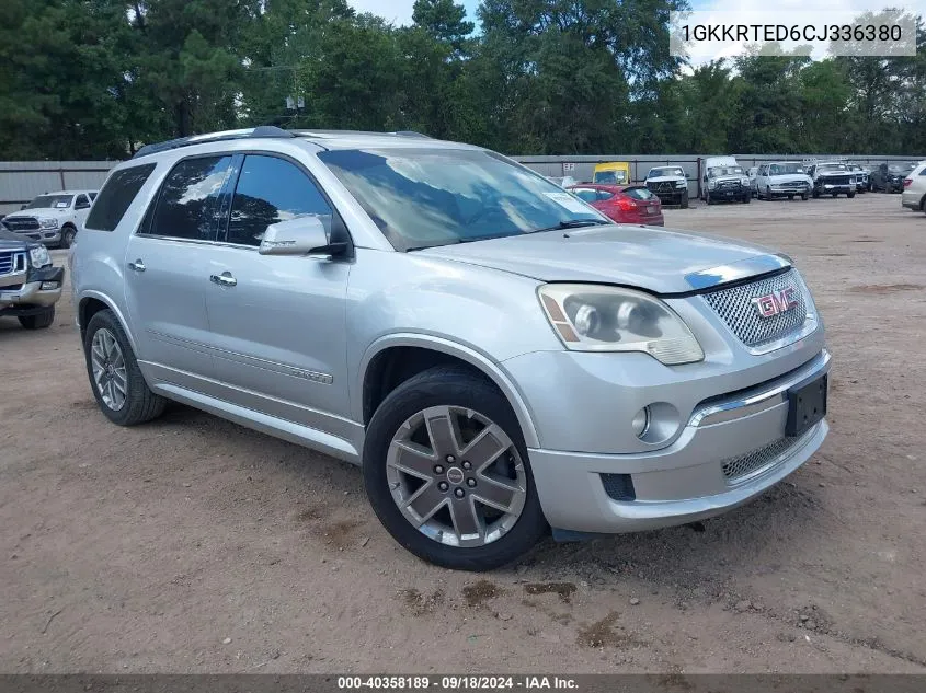 1GKKRTED6CJ336380 2012 GMC Acadia Denali